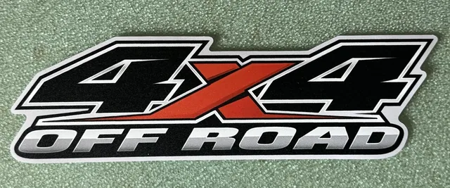 Наклейки OFF ROAD — 4х4 OFF ROAD (19,5х5.5 см) черный/серый/красный