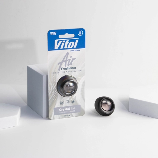 Ароматизатор повітря гелевий на дефлектор Vitol Air Crystal Ice (Кришталевий лід)