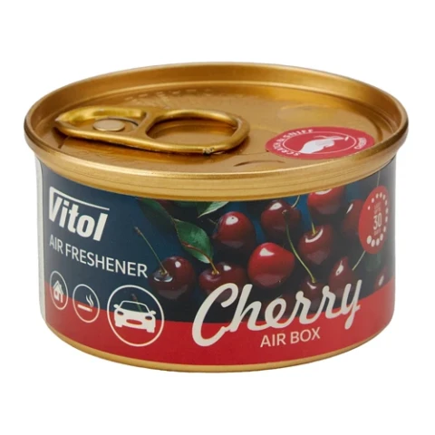 Ароматизатор повітря органічний у банці Vitol Air Box Cherry (вишня)