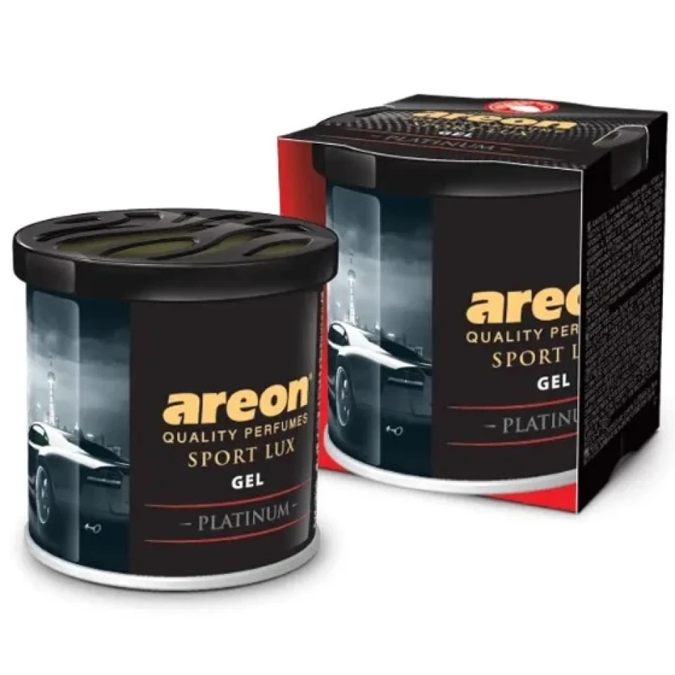 Ароматизатор повітря гелевий Areon GEL Can Sport Lux PLATINUM 80g (Платиновий Спорт консерва)
