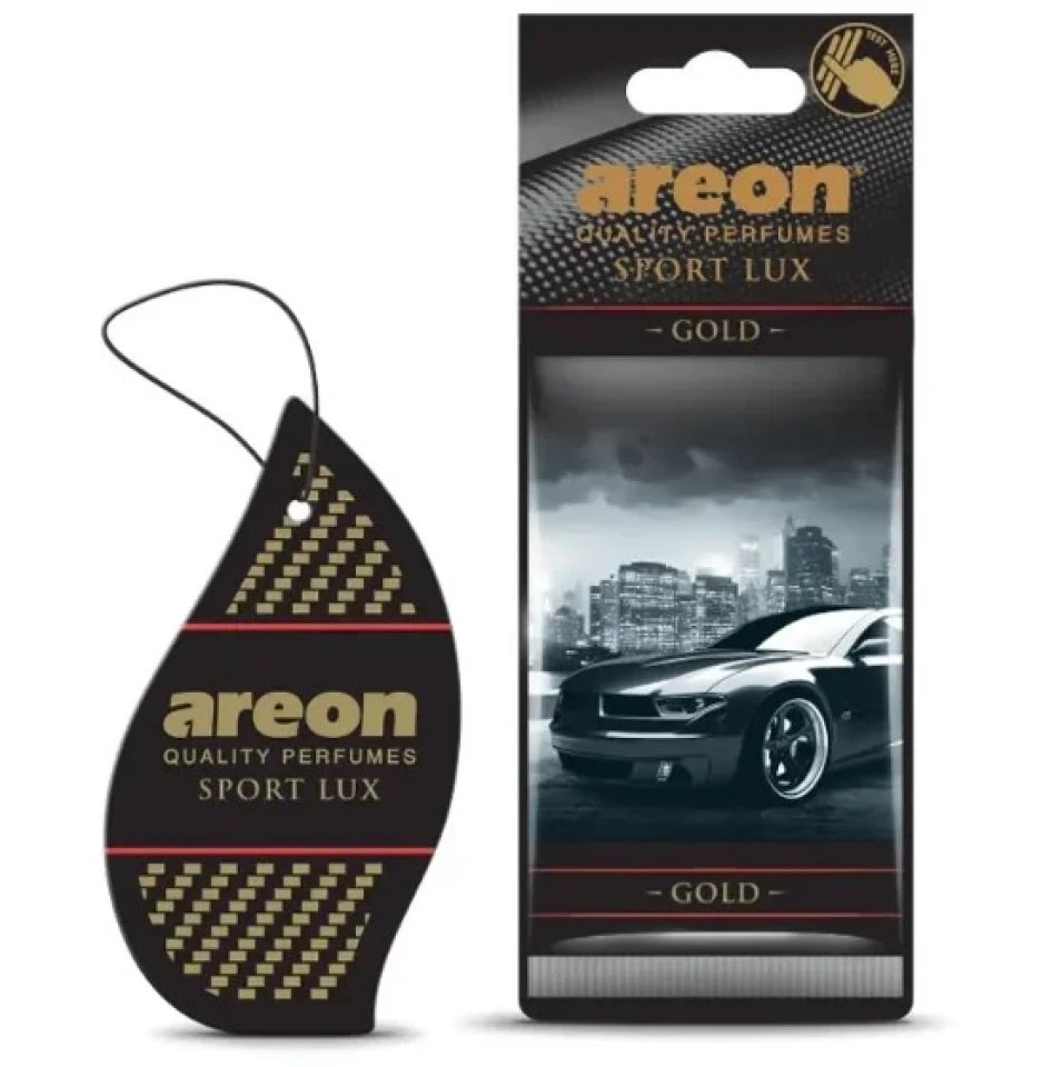 Ароматизатор повітря підвісний ялинка Areon SPORT LUX Gold (Золото)