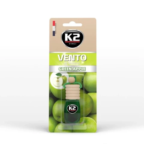 Ароматизатор воздуха жидкий подвесной K2 VENTO GREEN APPLE 8ml (Зеленое яблоко)