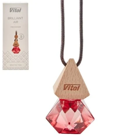 Ароматизатор повітря рідкий підвісний Vitol Brilliant Air White Tea 8мл (Білий чай)