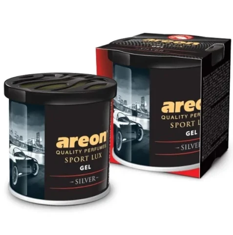 Ароматизатор повітря гелевий Areon GEL Can Sport Lux SILVER 80g (Срібний Спорт консерва)