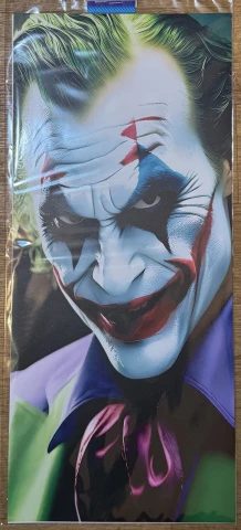 Наклейка виниловая Наклейки на стойки дверей авто Joker / зеленый жакет (50х22 см, 2 шт) разноцветна