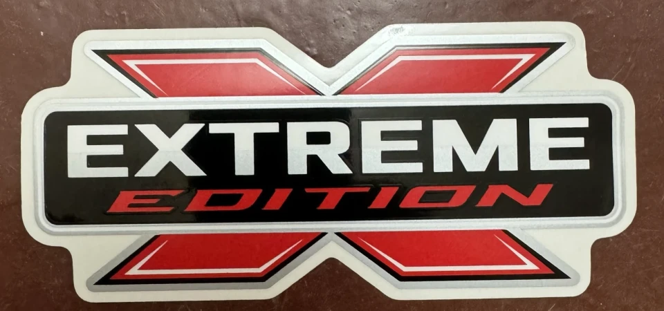 Наклейка вінілова Extreme Edition (13х6 см) прямокутна