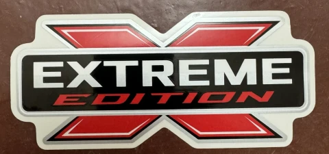 Наклейка вінілова Extreme Edition (13х6 см) прямокутна