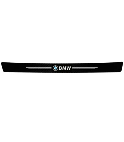 Наклейка вінілова Захисна плівка на поріг багажника BMW карбон 1 шт (90х7 см)