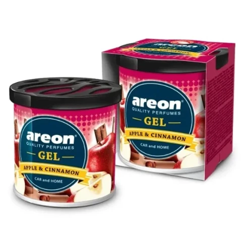 Ароматизатор воздуха гелевый Areon GEL Can Apple & Cinnamon 80g (Яблоко и Корица консерва)