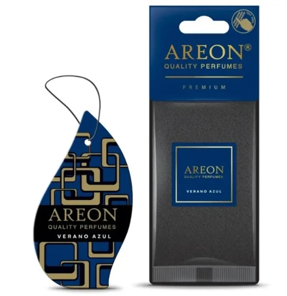 Ароматизатор повітря підвісний ялинка Areon PREMIUM Verano Azul (Блакитне Літо)