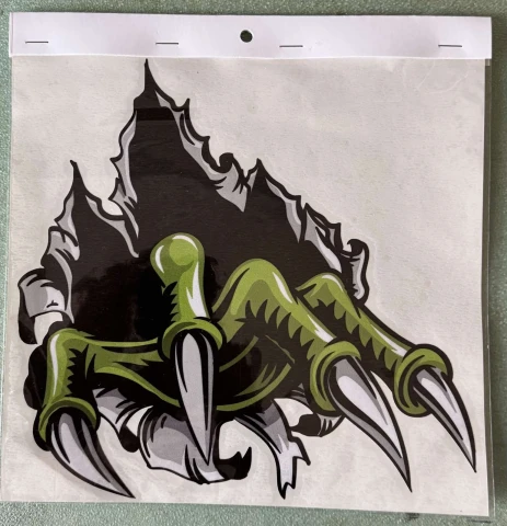 Наклейка вінілова Monster Claws Кігті (26х24 см)