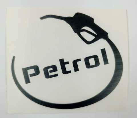 Наклейка вінілова Petrol + шланг с пістолетом (11х9,5 см) чорний