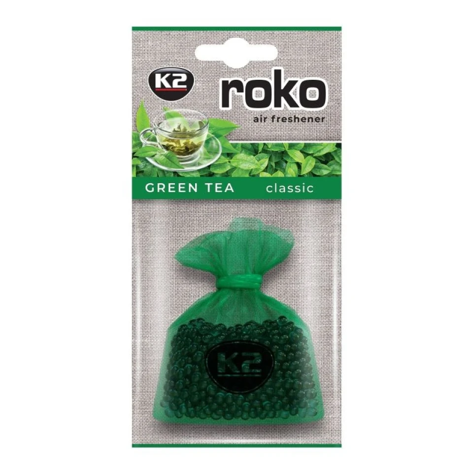 Ароматизатор повітря гранульований у мішечку K2 Roko Green Tea 20г (Зелений чай)