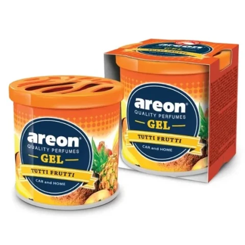 Ароматизатор воздуха гелевый Areon GEL Can Tutti Frutti 80g (Тутти Фрутти консерва)