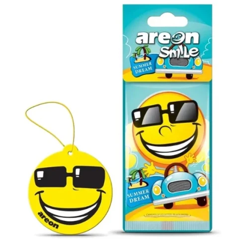 Ароматизатор воздуха подвесной елочка Areon SMILE DRY Summer Dream (Летняя Мечта)