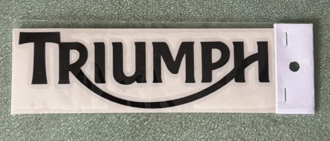 Наклейка вінілова Triumph (16х5 см, комплект 2 шт) чорна