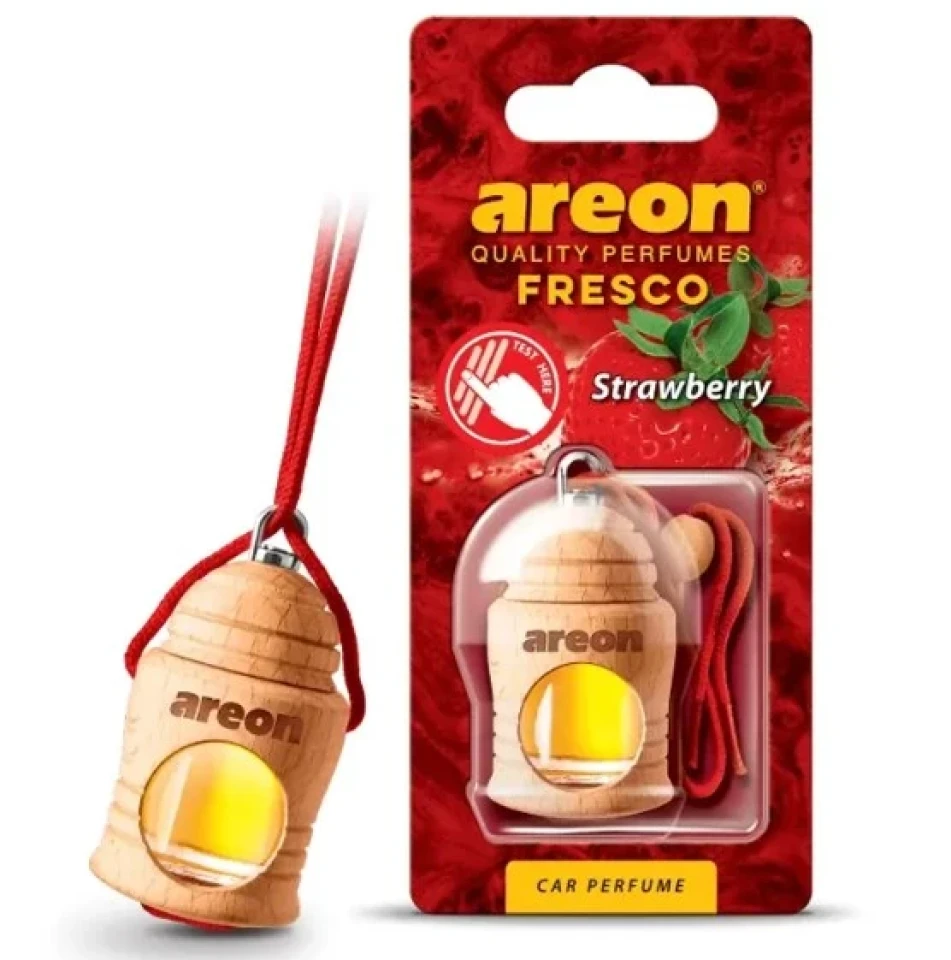 Ароматизатор повітря рідкий підвісний Areon FRESKO Strawberry (Полуниця)
