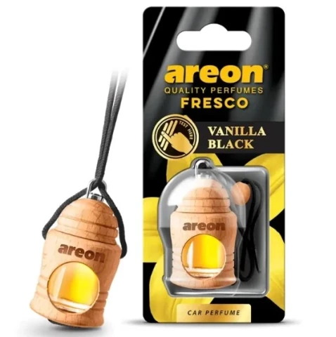 Ароматизатор повітря рідкий підвісний Areon FRESKO Vanilla Black (Чорна Ваніль)