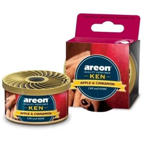 Ароматизатор повітря ароматична банка Areon KEN Apple & Cinnamon (Яблуко та Кориця)