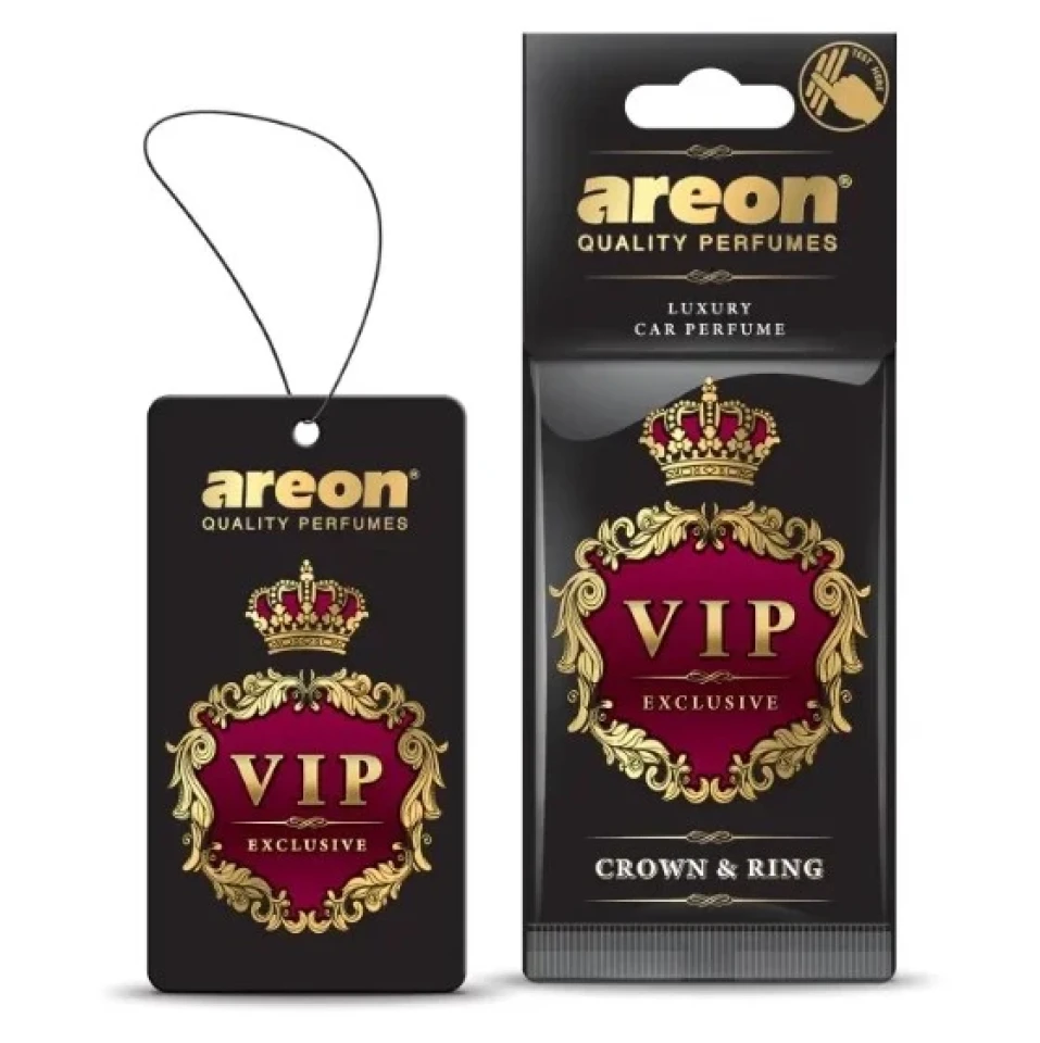 Ароматизатор воздуха подвесной елочка Areon VIP Crown & Ring (Корона и Кольцо)