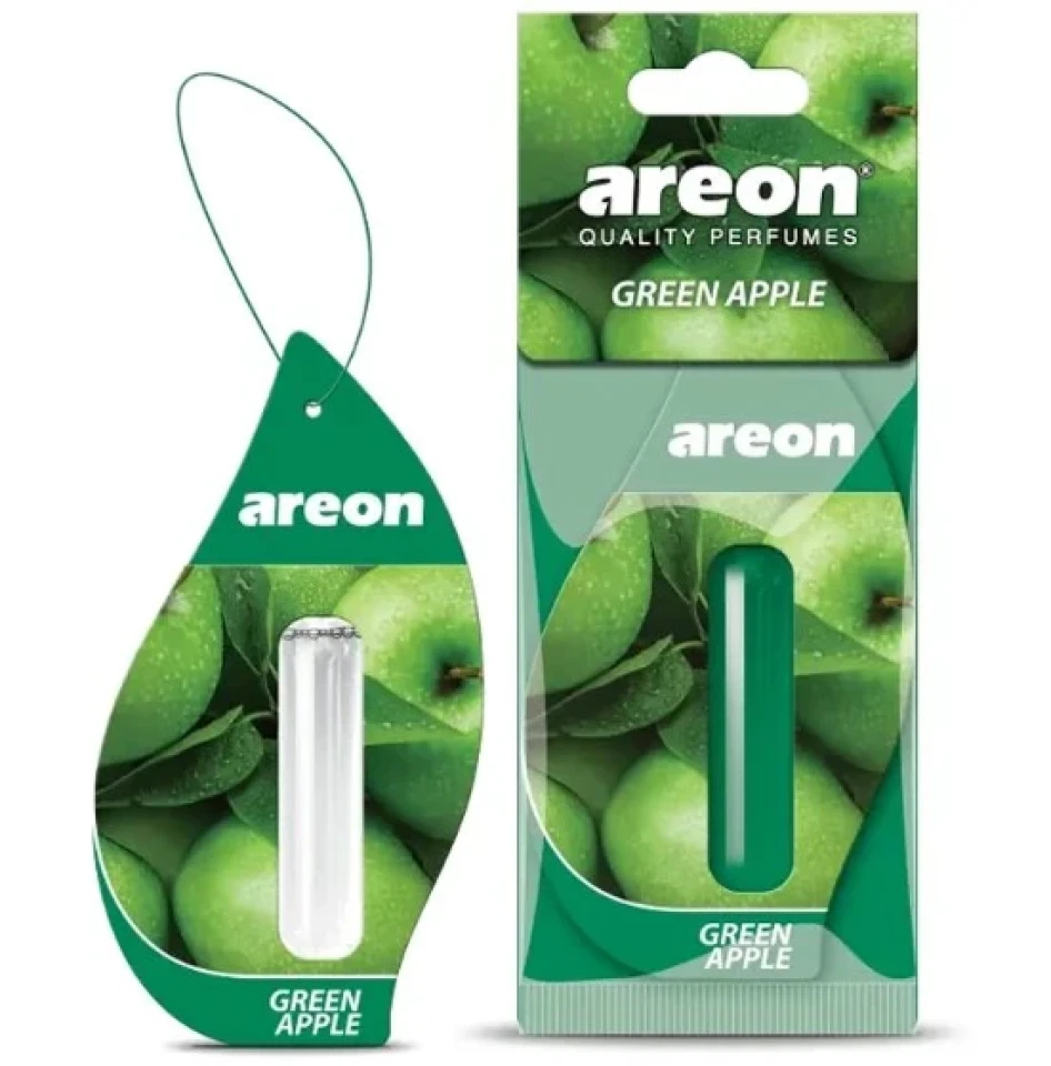 Ароматизатор повітря підвісний гель Areon MON Liquid Green Apple (Зелене Яблуко) 5мл