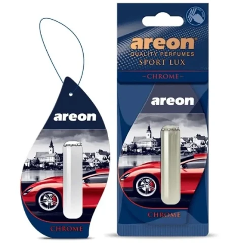 Ароматизатор воздуха подвесной гель Areon SPORT LUX Liquid Chrome (Хром) 5мл