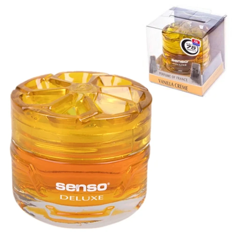 Ароматизатор воздуха гелевый Dr. Marcus Senso Deluxe Vanilla Creme 50мл (Ванильный крем)