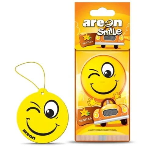 Ароматизатор воздуха подвесной елочка Areon SMILE DRY Vanilla (Ваниль)
