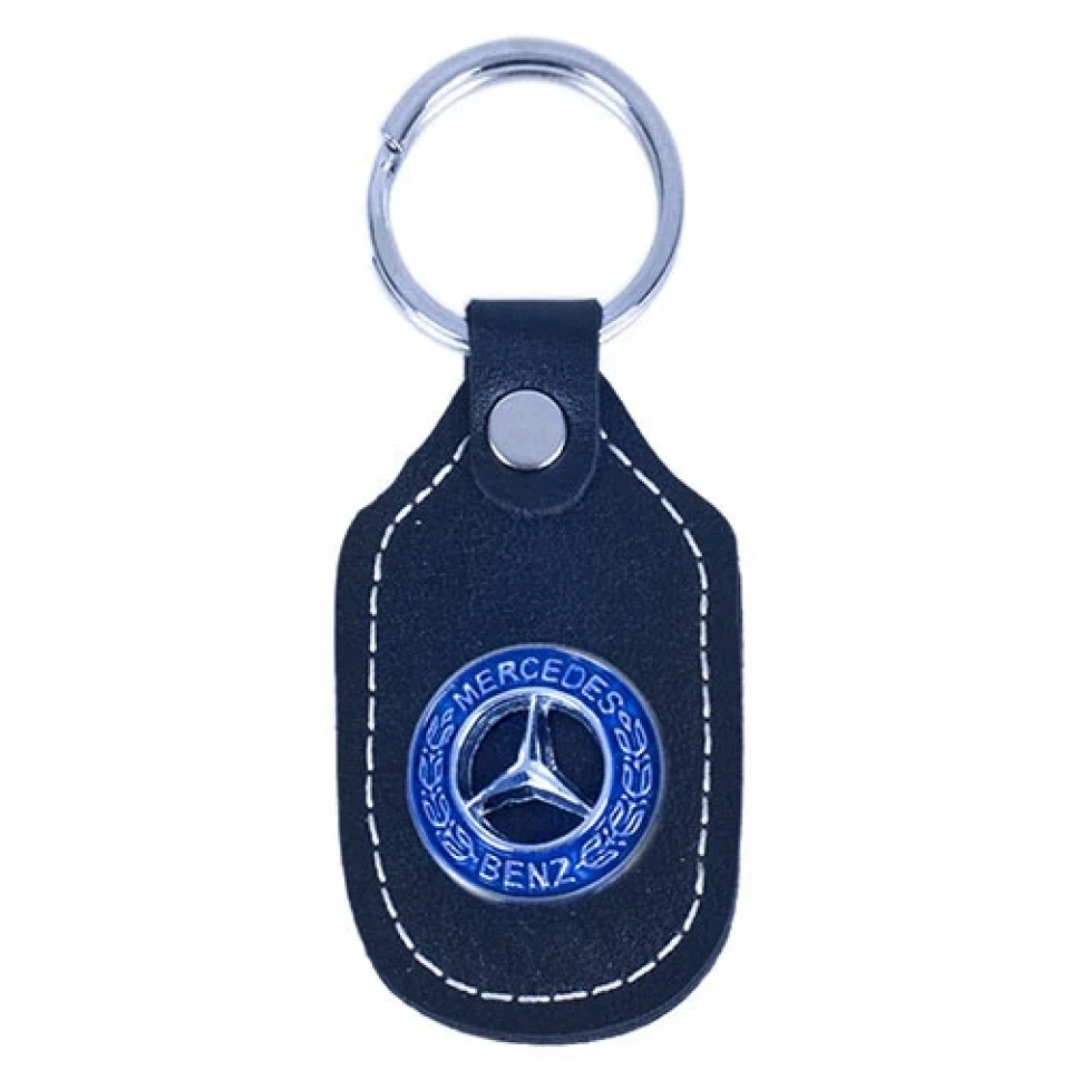 Брелок шкіряний простий MERCEDES