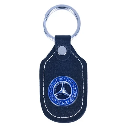Брелок для ключів Mercedes-Benz шкіряний класичний (чорний)