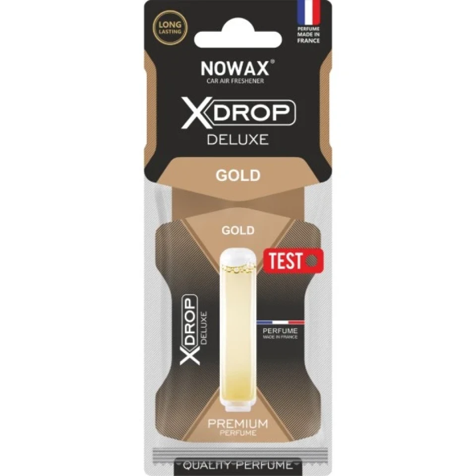 Ароматизатор воздуха целлюлозный с капсулой подвесной Nowax X Drop Deluxe Gold (Золото)