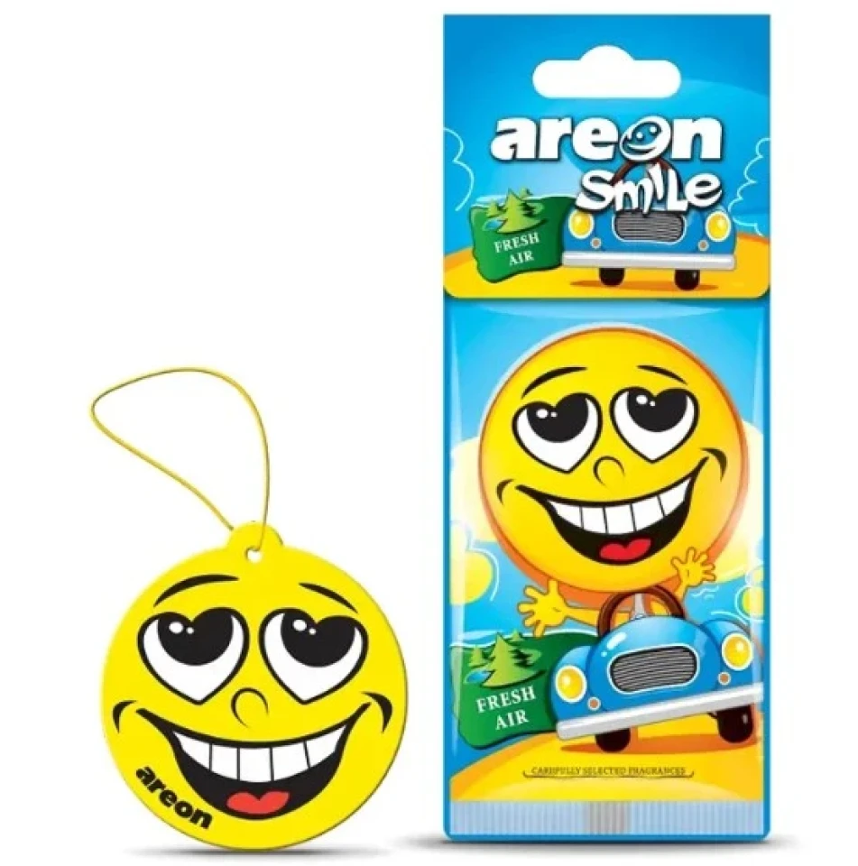 Ароматизатор воздуха подвесной елочка Areon SMILE DRY Fresh Air (Свежий Воздух)