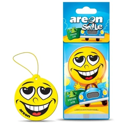 Ароматизатор воздуха подвесной елочка Areon SMILE DRY Fresh Air (Свежий Воздух)