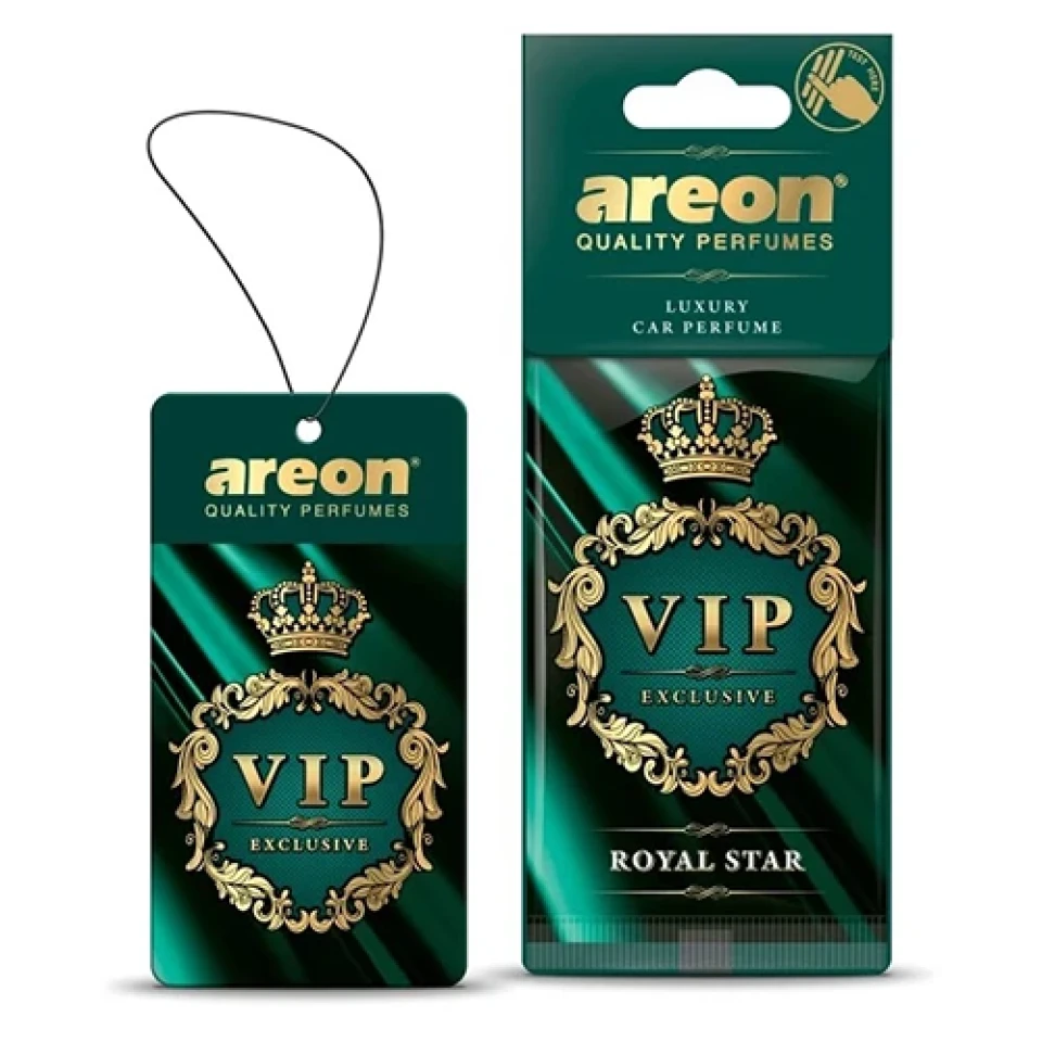 Ароматизатор повітря підвісний ялинка Areon VIP Royal Star (Королівська Зірка)